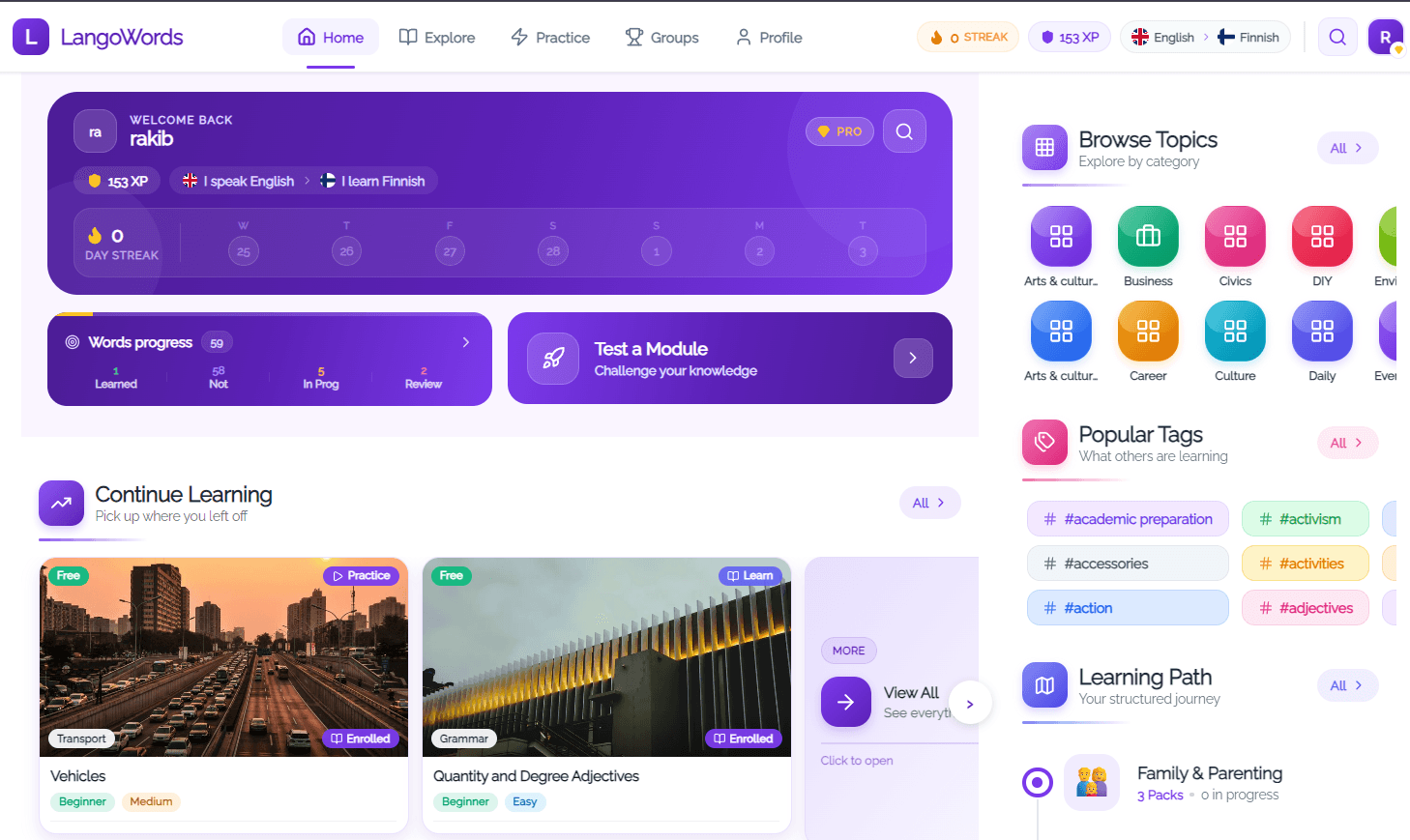 LangoPrep Web